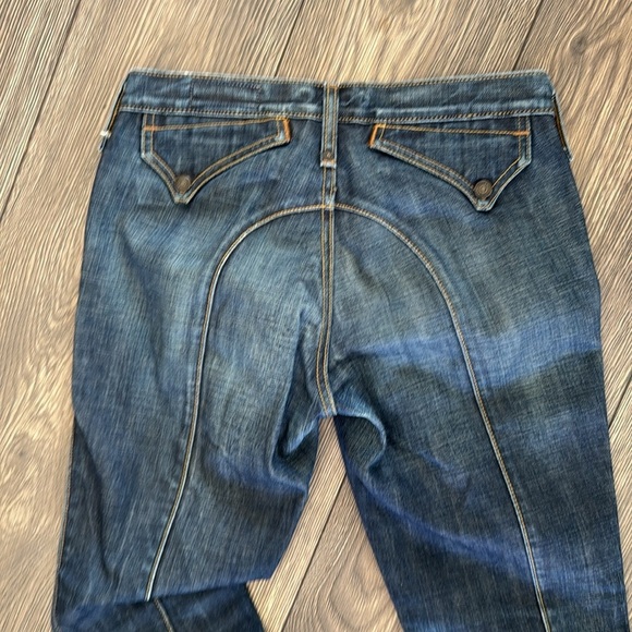 Engineered Dark Blue Denim Jeans size 2 funky cool - Picture 9 of 16